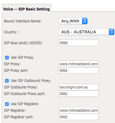 fax on nbn Cisco SPA112 settings