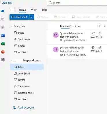 New outlook app