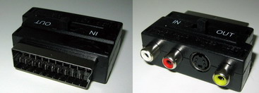 SCART to S-videio adapter