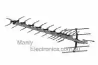 SX43 UHF TV antenna for medium to weak signal areas